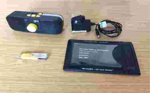 Picture of USB memory stick postal wallet and Boom Box