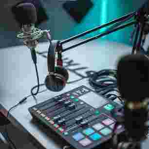 Picture showing various pieces of recording equipment