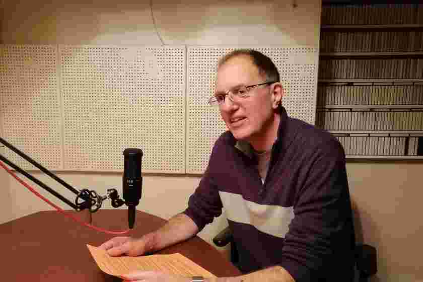 Picture of Paul Volunteer Reader in the recording studio